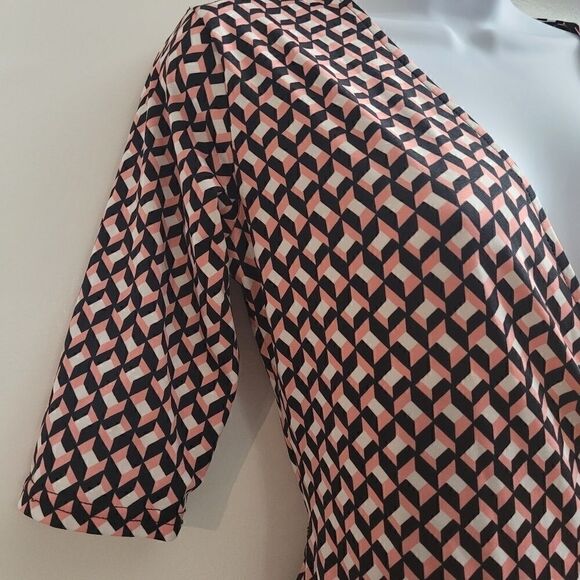 J.Y geometric long maxi wrap dress - Picture 4 of 8